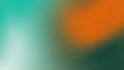 Abstract Modern Orange and Teal Animated Gradient Background with Film Grain Stock Footage 334873792