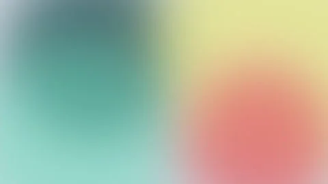 Abstract Modern Pastel Motion Background, Teal Coral Yellow Gradient Loop Stock Footage 345172961