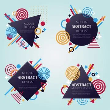 Abstract modern pattern and background in vector Stock Illustration