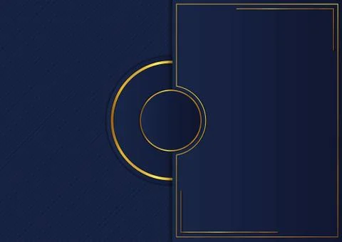 Abstract modern pattern circle shape and square area for content frame gold m イラスト素材