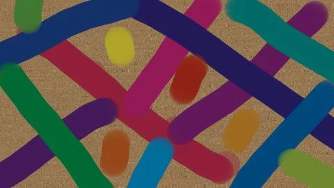 Abstract modern pattern or background with different forms Illustrazione stock