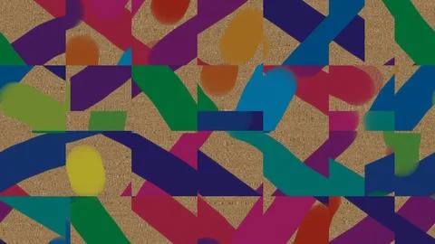 Abstract modern pattern or background with different forms Illustrazione stock