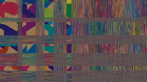 Abstract modern pattern or background with different forms Stock Illustration