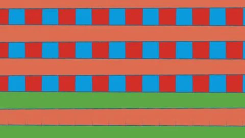 Abstract modern pattern or background with different forms Illustrazione stock