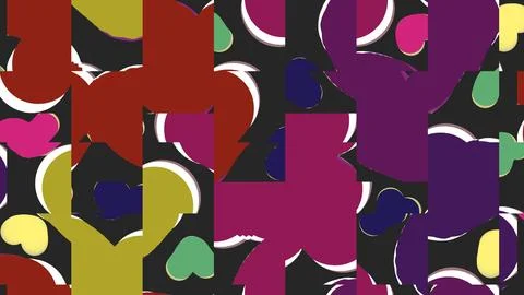 Abstract modern pattern or background with different forms Stock Illustration