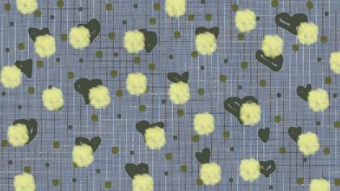 Abstract modern pattern or background with different forms Illustrazione stock