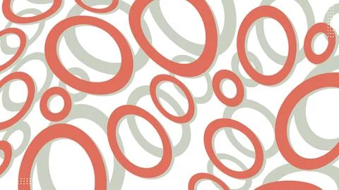 Abstract modern red circles gray shadow banner background. Stock Illustration