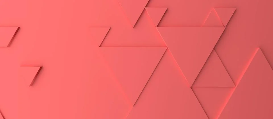 Abstract modern red triangle background Stock Illustration