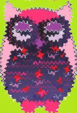 Abstract modern retro designs in different shape and colors Stock Illustration