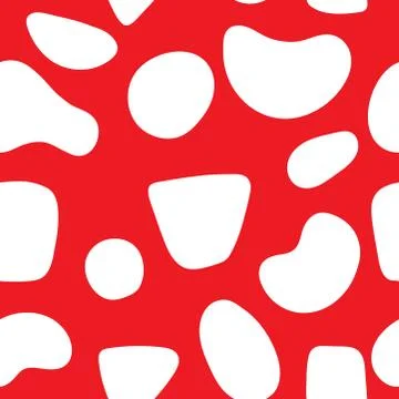 Abstract modern retro seamless background spots shapes Stock Illustration
