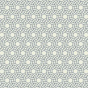 Abstract modern round circle pattern design of seamless background. Illustrazione stock