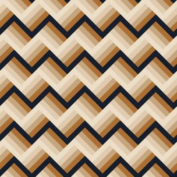 Abstract modern seamless 3D effect stripe pattern in trendy colors Stock Illustration