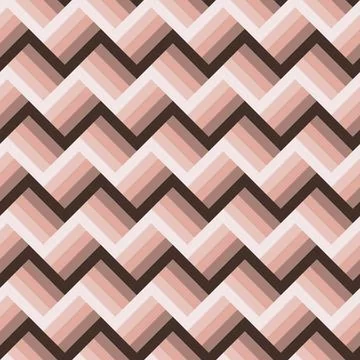 Abstract modern seamless 3D effect stripe pattern in trendy colors Stock Illustration