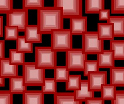 Abstract modern seamless background with red squares Stock Illustration