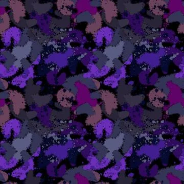 Abstract modern seamless pattern with grunge sots and chaotic shapes Stock Illustration