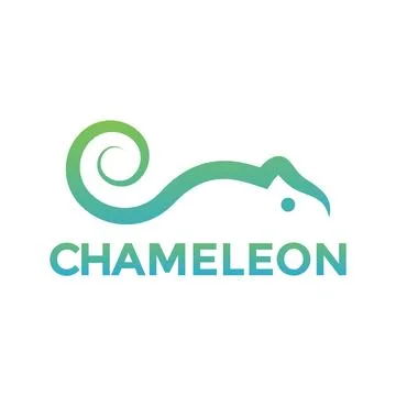Abstract modern shape Chameleons logo design vector graphic symbol icon sig.. Stock Illustration