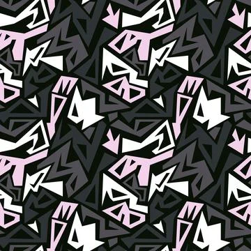 Abstract modern shape fabric pattern Illustrazione stock