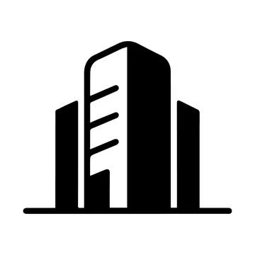 Abstract Modern Skyscraper Icon building architecture Illustrazione stock