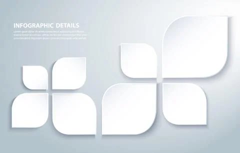 Abstract modern square leafs background Stock Illustration