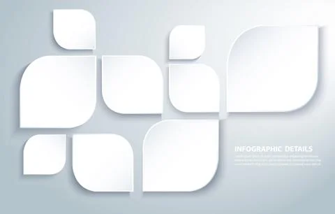 Abstract modern square leafs background Stock Illustration