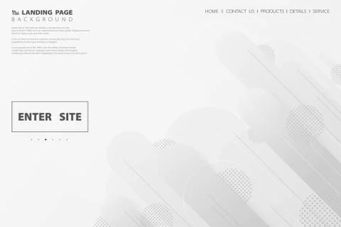 Abstract modern stripe line web landing page layout background. illustration Ilustração Stock
