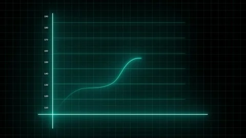 Abstract modern teal growth chart animation exponential increase business f.. Stock Footage 313649974