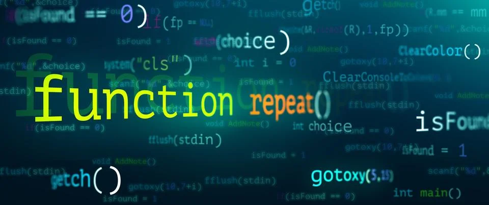 Abstract Modern tech of Programming code screen developer. Illustrazione stock