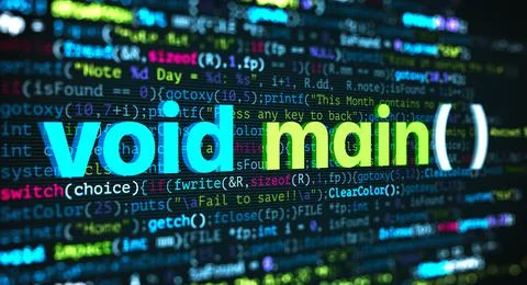 Abstract Modern tech of Programming code screen developer. Stock Illustration