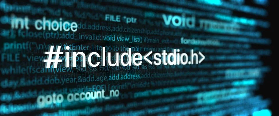 Abstract Modern tech of Programming code screen developer. Illustration