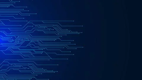 Abstract modern technology with electronic circuit board texture background. Stock Illustration