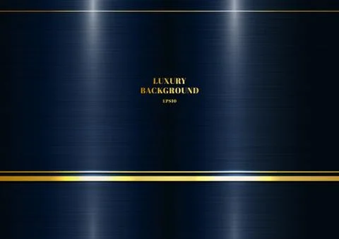 Abstract modern template metallic dark classic blue background with decoratio Stock Illustration