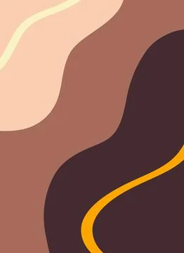 Abstract modern template with nude neutral tones Stock Illustration