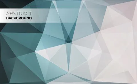 Abstract modern triangle polygonal background, vector illustration. Stock Illustration