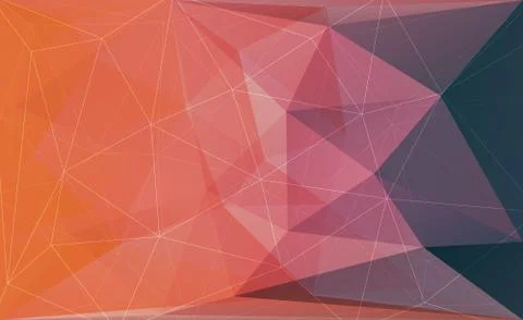 Abstract modern triangle polygonal background, vector illustration. Stock Illustration