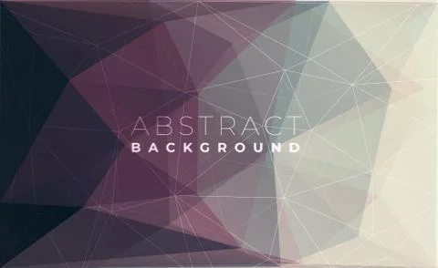 Abstract modern triangle polygonal background, vector illustration. 库存插图