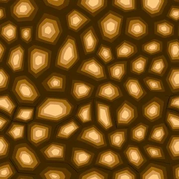 Abstract modern turtle shell seamless pattern. Animals trendy background. Brown Stock Illustration