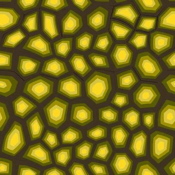 Abstract modern turtle shell seamless pattern. Animals trendy background. Brown Stock Illustration