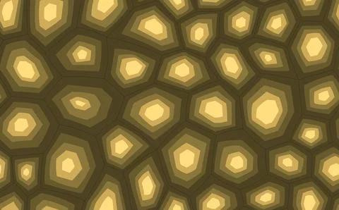 Abstract modern turtle shell seamless pattern. Animals trendy background. Brown Stock Illustration