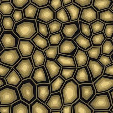 Abstract modern turtle shell seamless pattern. Animals trendy background. Grey Stock Illustration