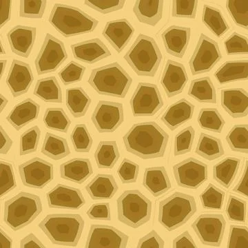 Abstract modern turtle shell seamless pattern. Animals trendy background. Brown Stock Illustration