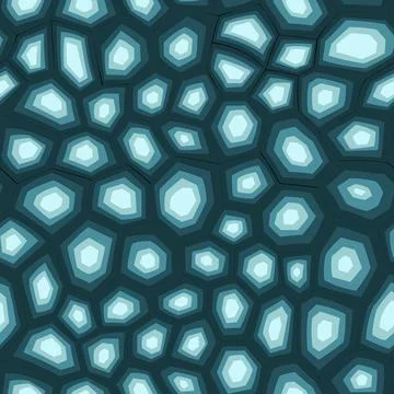 Abstract modern turtle shell seamless pattern. Animals trendy background. Blue Stock Illustration