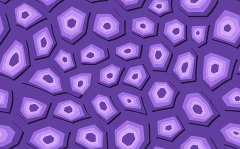 Abstract modern turtle shell seamless pattern. Animals trendy background. Purple Stock Illustration