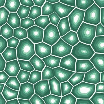 Abstract modern turtle shell seamless pattern. Animals trendy background. Green Illustrazione stock
