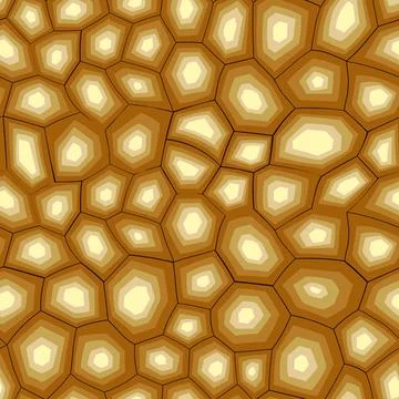 Abstract modern turtle shell seamless pattern. Animals trendy background. Brown Stock Illustration