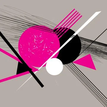 Abstract modern vector background with geometric shapes Stock Illustration