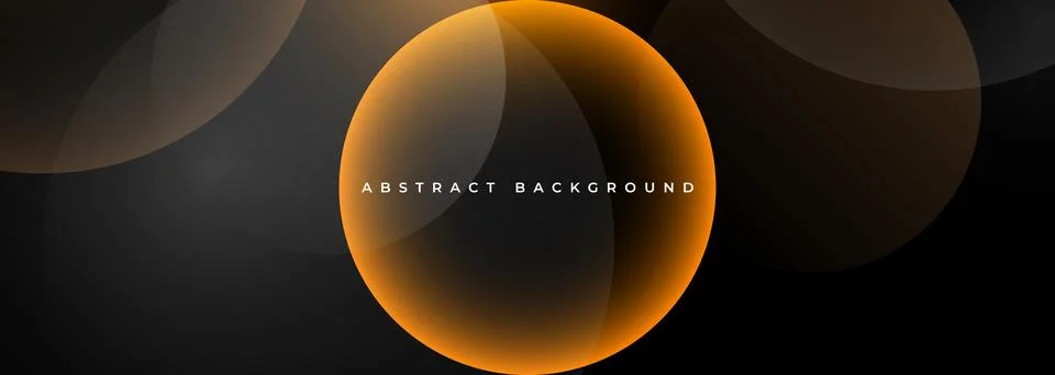 Abstract modern vector background with glowing orange circular gradients and Stockillustratie