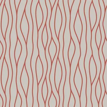 Abstract modern vector seamless pattern with red lines on gray background Stock Illustration
