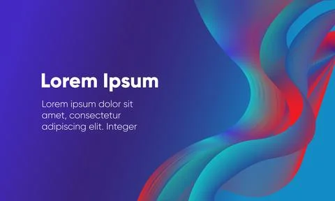 Abstract modern wave gradient backgraund Stock Illustration
