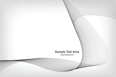 Abstract Modern Wave Line Pattern Stock Illustration