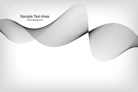 Abstract Modern Wave Line Pattern Stock Illustration